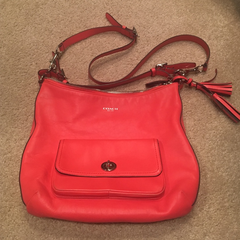 Coach Legacy Coral Leather Purse